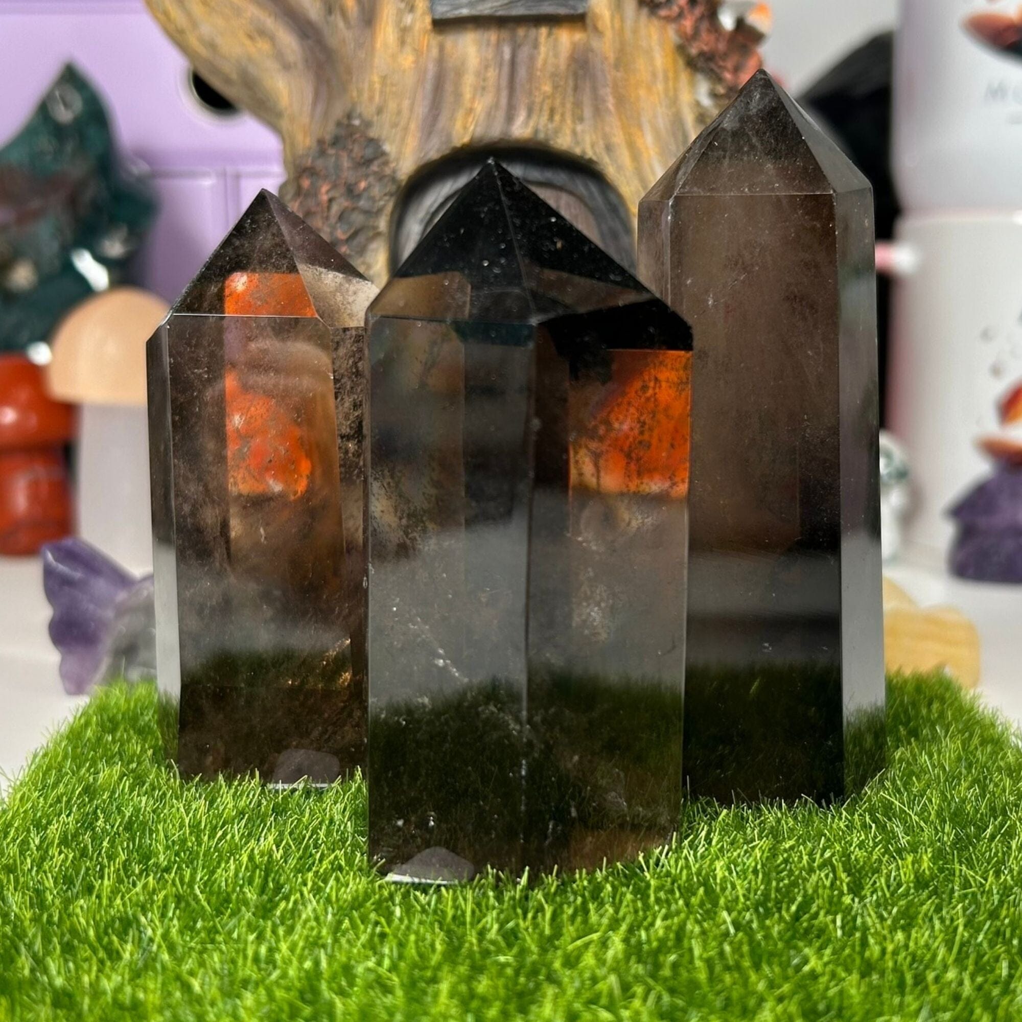 Smoky Quartz Chunky Points Towers MagiCandleSOS 