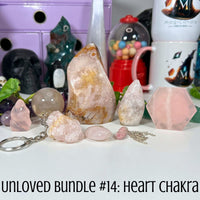 Unloved Crystal Bundles Bundles MagiCandleSOS 14: Heart Chakra 