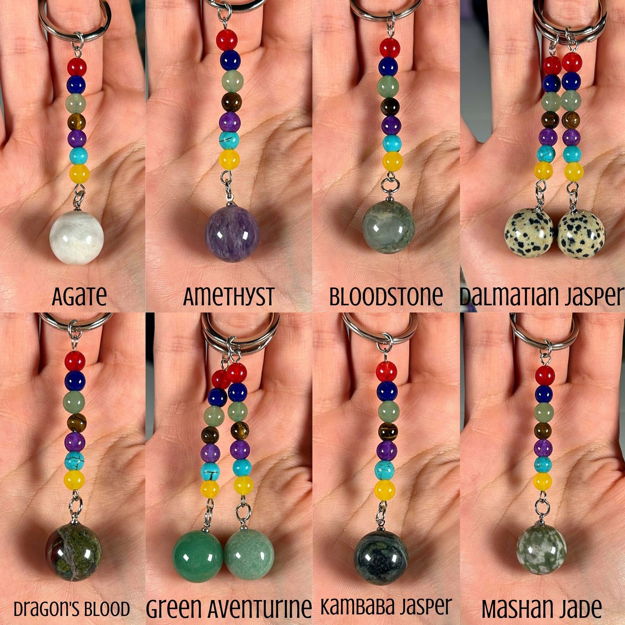 Chakra Sphere Keychains MagiCandleSOS 