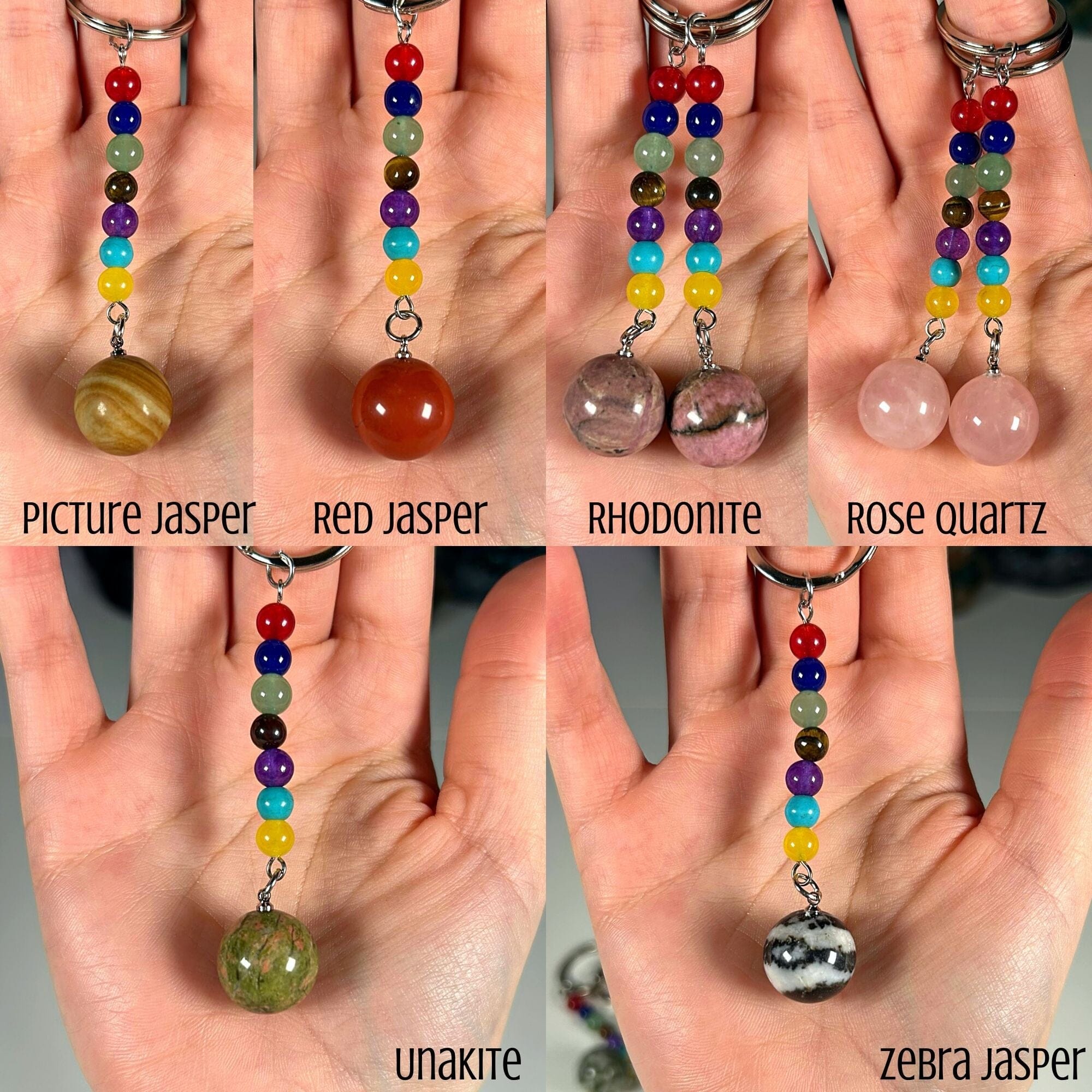 Chakra Sphere Keychains MagiCandleSOS 