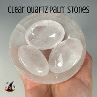 Clear Quartz Palm Stones MagiCandleSOS 