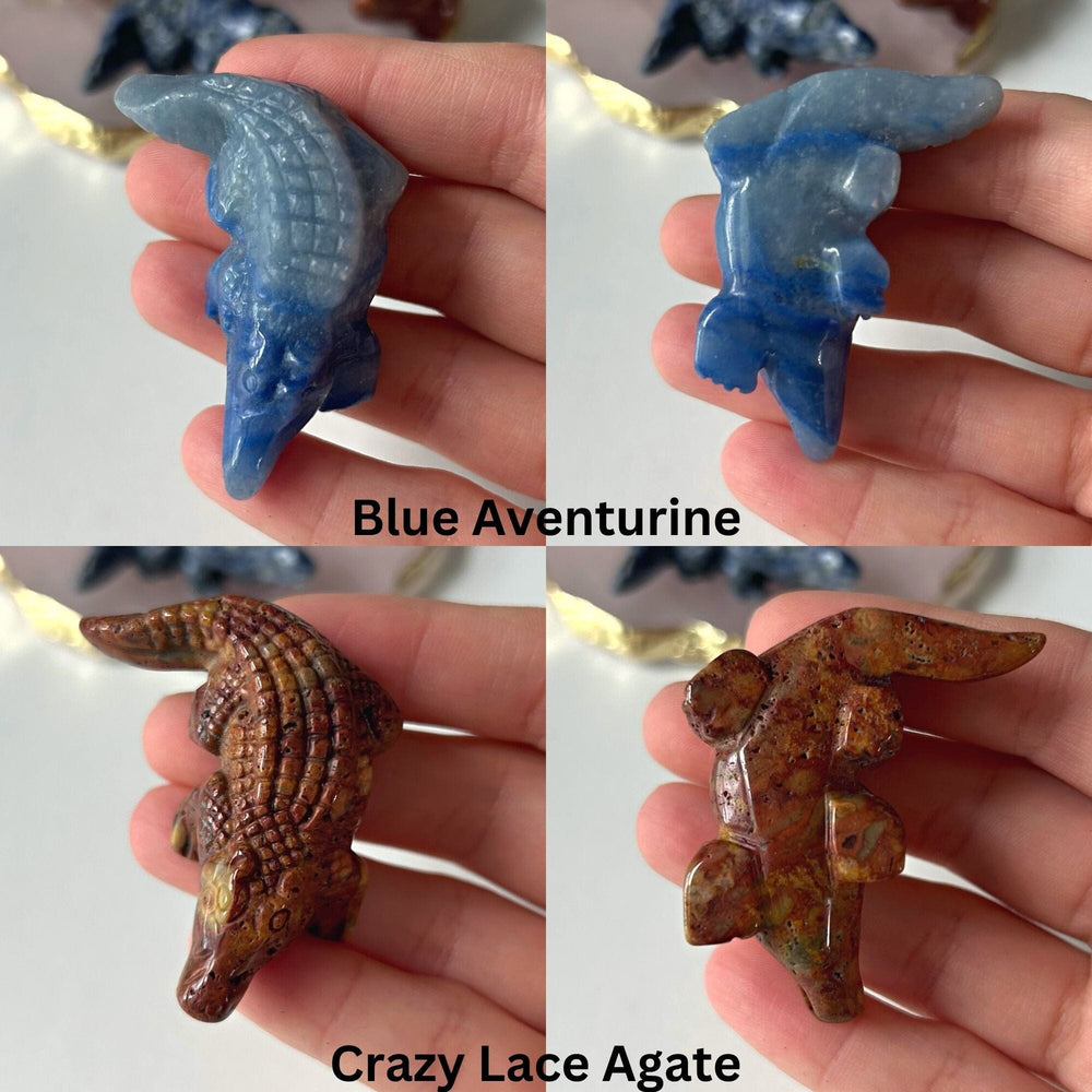 Crystal Alligator Carvings MagiCandleSOS 