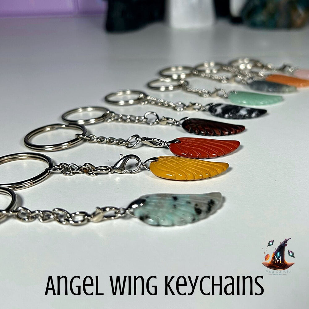 Crystal Angel Wing Keychains MagiCandleSOS 