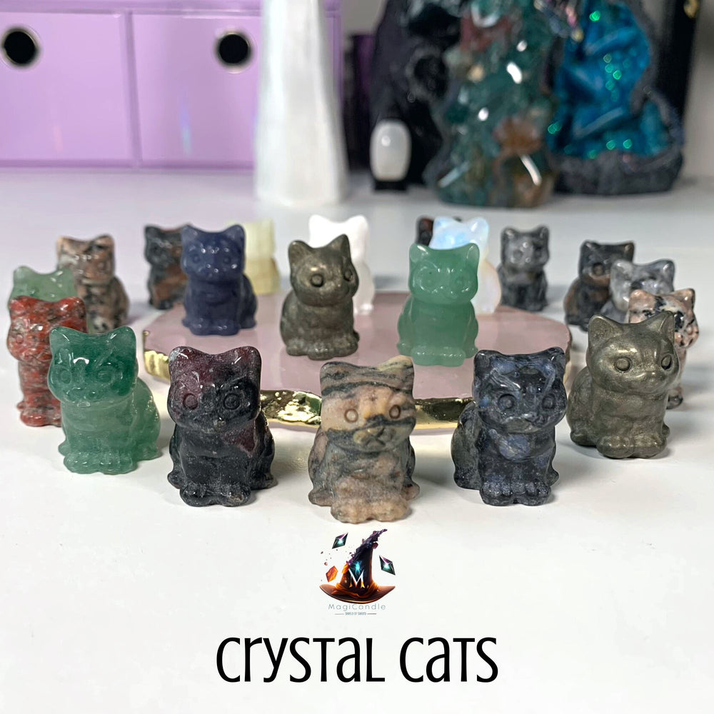 Crystal Cat Carvings MagiCandleSOS 