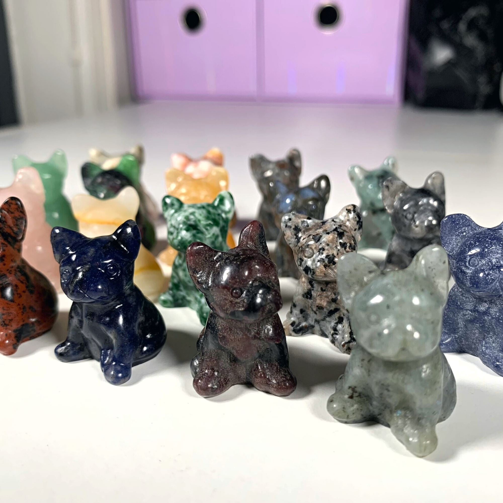 Crystal Pug Carvings MagiCandleSOS 