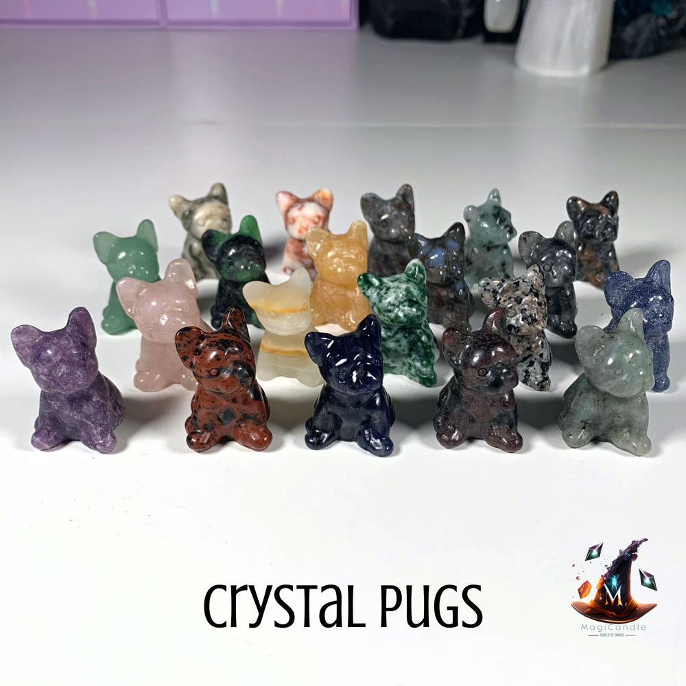 Crystal Pug Carvings MagiCandleSOS 