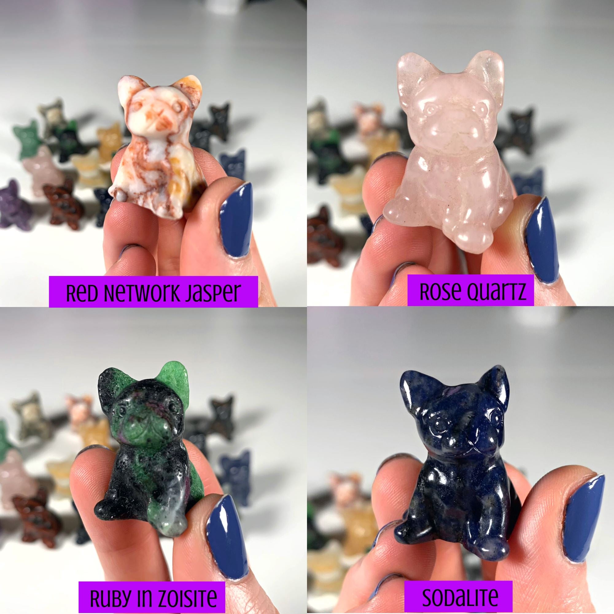 Crystal Pug Carvings MagiCandleSOS 