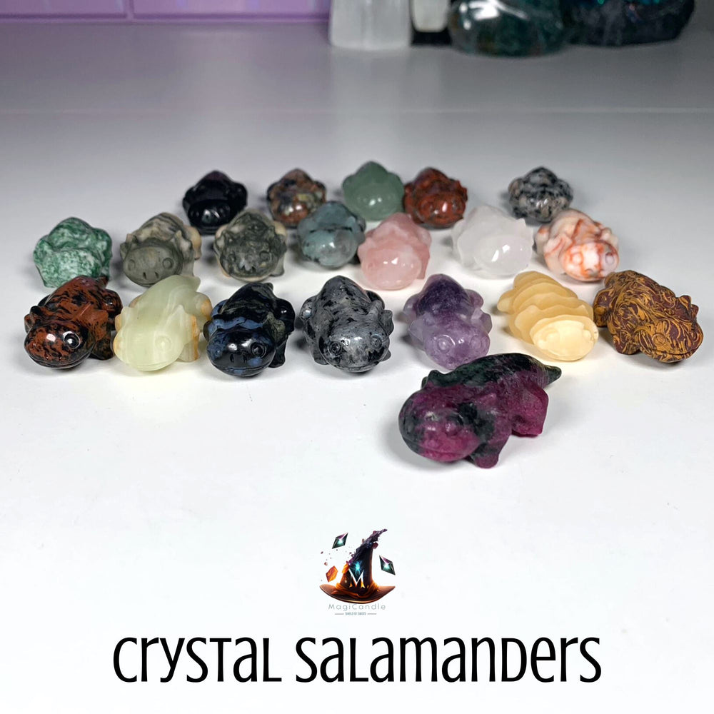 Crystal Salamander Carvings MagiCandleSOS 