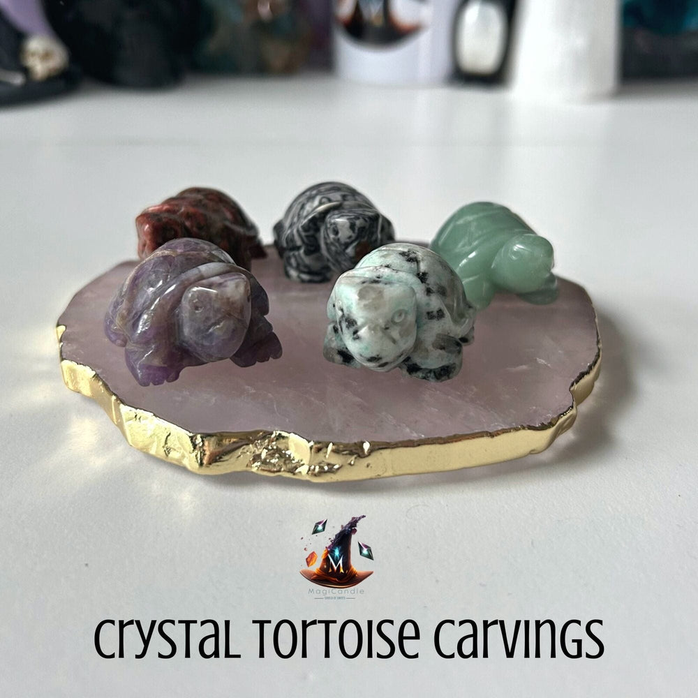 Crystal Tortoise Carvings MagiCandleSOS 