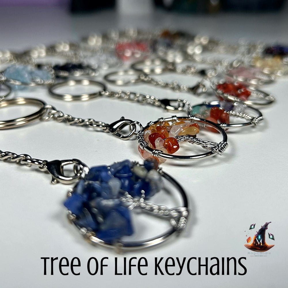 Crystal Tree of Life Keychains MagiCandleSOS 