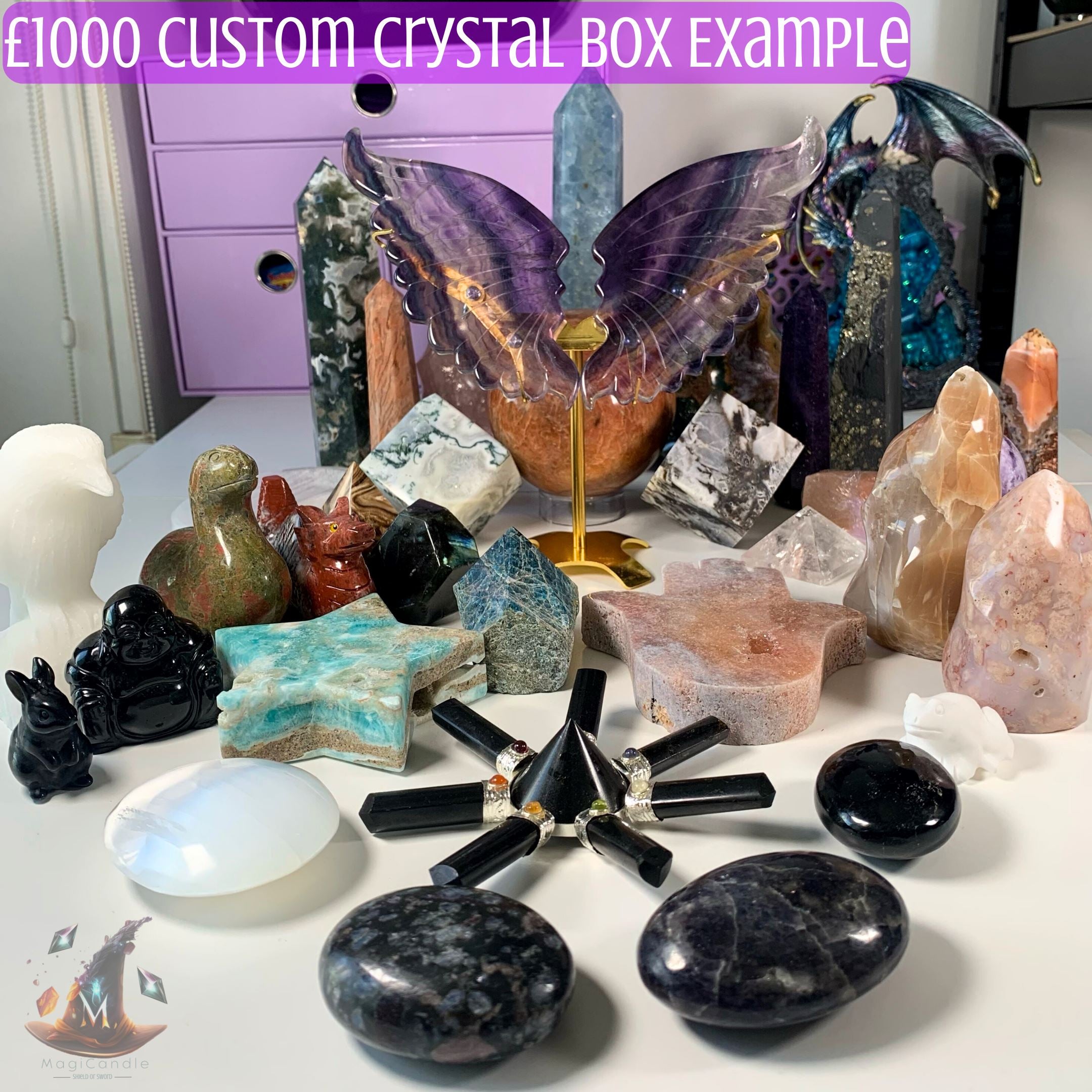 Custom Crystal Box - You Pack Your Own Mystery Crystal Box MagiCandleSOS 