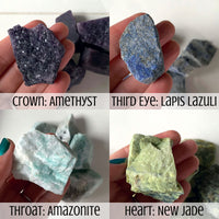 Full Chakra Rough Crystal Bundle MagiCandleSOS 