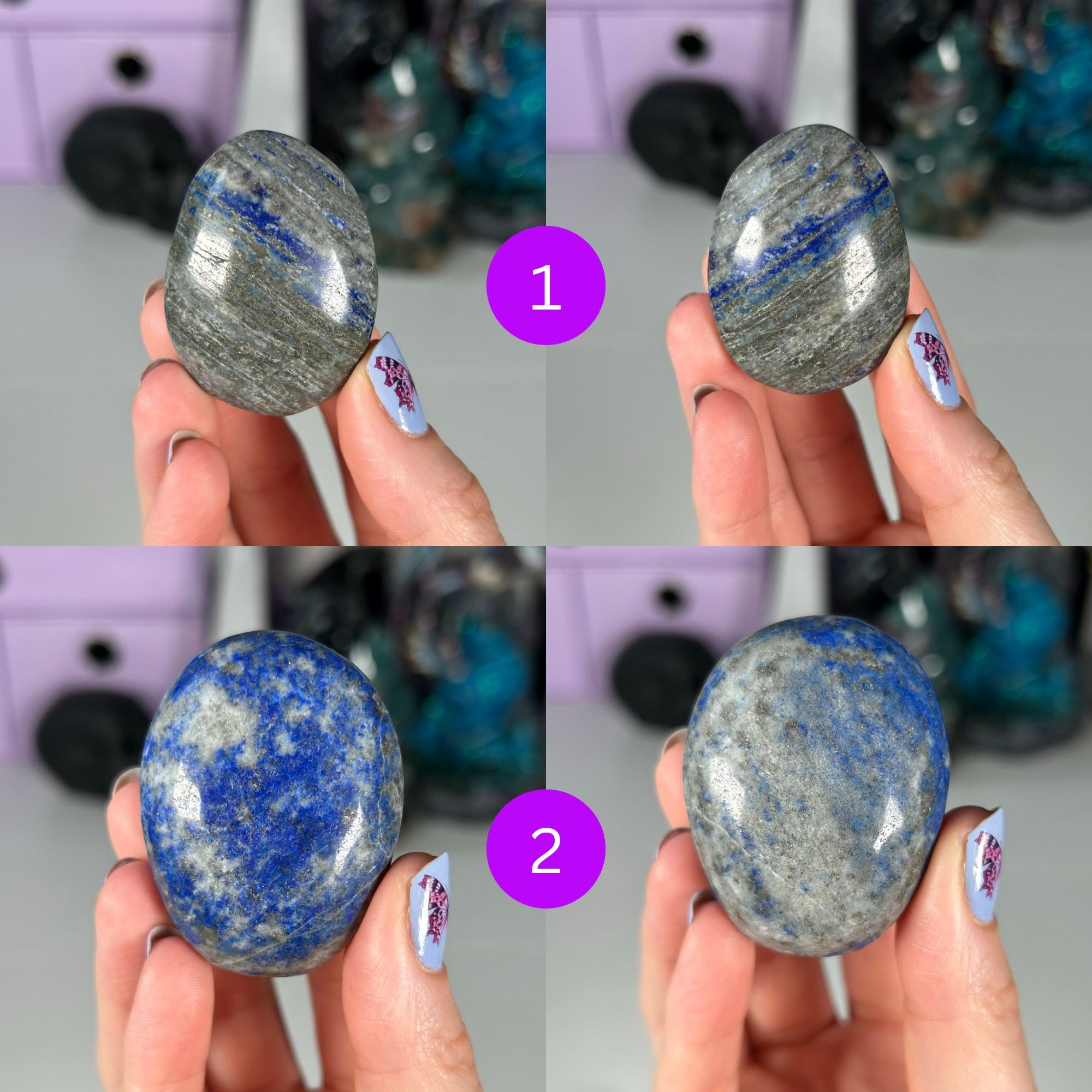 Lapis Lazuli Palm Stones MagiCandleSOS 1 