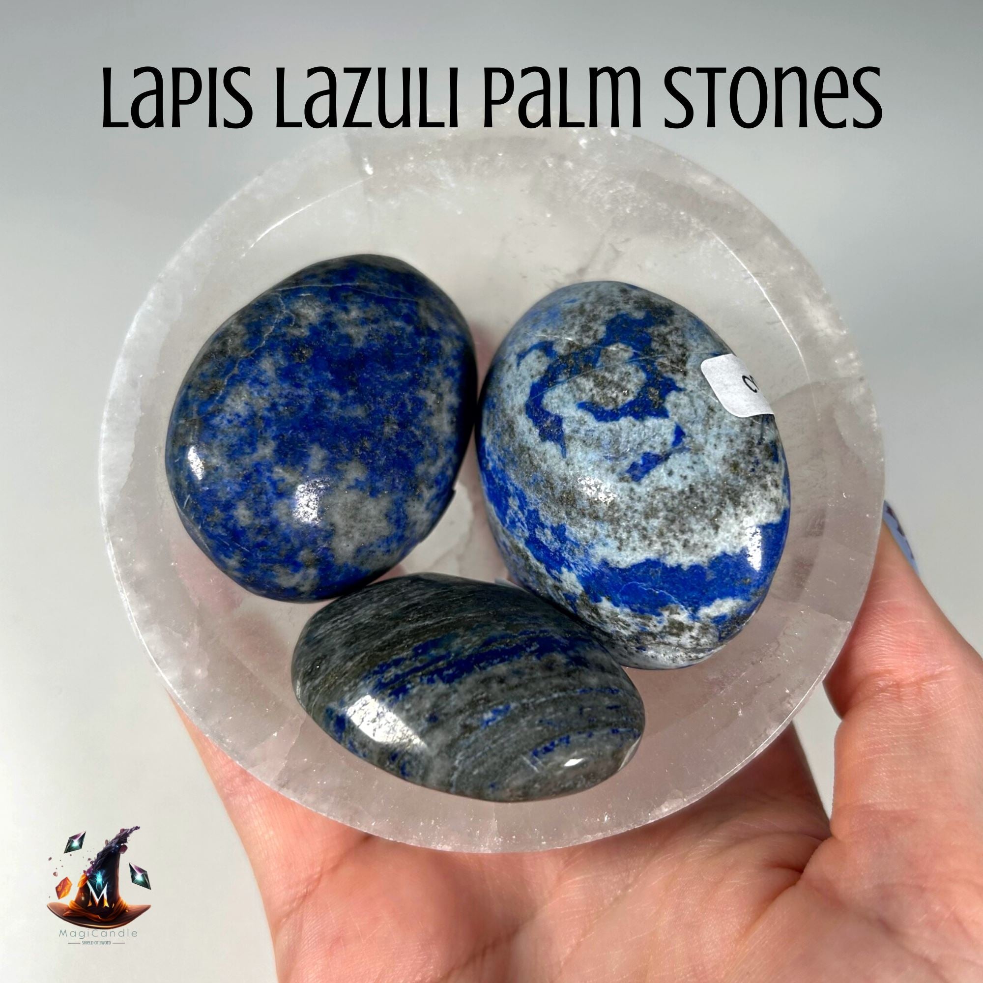 Lapis Lazuli Palm Stones MagiCandleSOS 