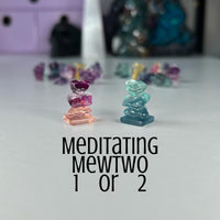 Mini Fluorite Pokemon Carvings MagiCandleSOS Meditating Mewtwo 1 