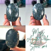 Moss Agate Palm Stones MagiCandleSOS 4 