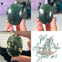 Moss Agate Palm Stones MagiCandleSOS 5 