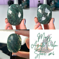 Moss Agate Palm Stones MagiCandleSOS 6 