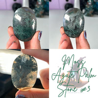 Moss Agate Palm Stones MagiCandleSOS 