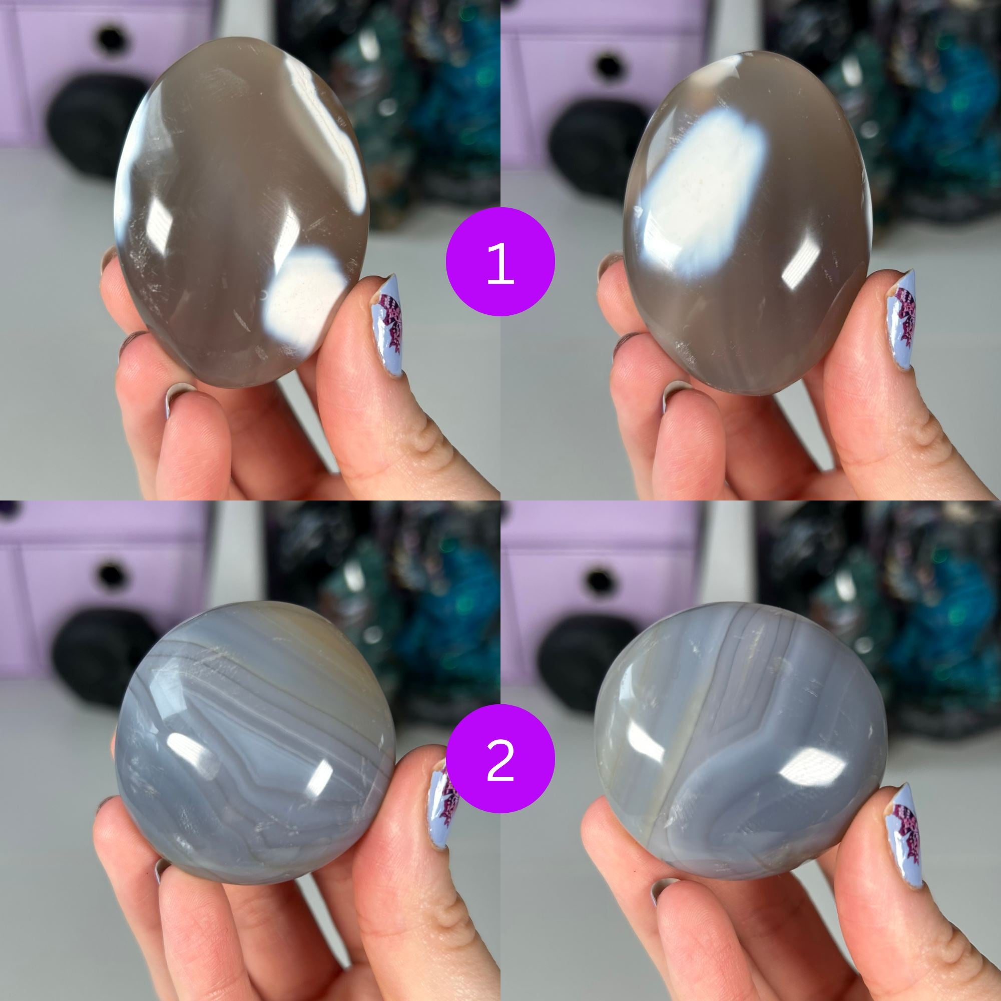 Orca Agate Palm Stones MagiCandleSOS 1 