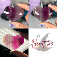 Rainbow Fluorite Hearts MagiCandleSOS 3 