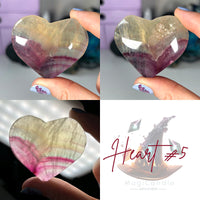 Rainbow Fluorite Hearts MagiCandleSOS 